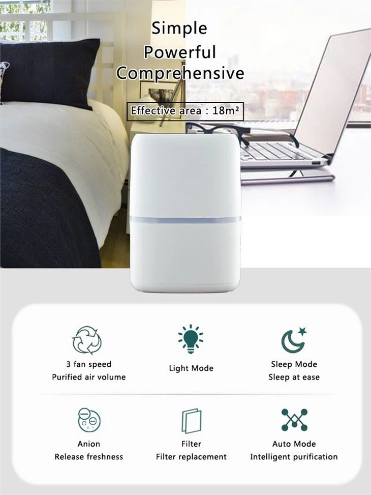 BKJ-15C Small Air Purifier Night Light