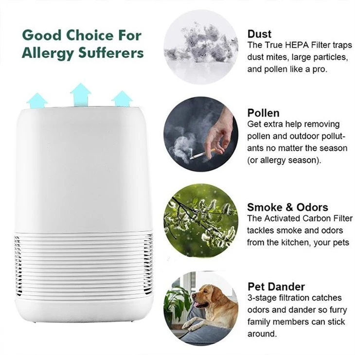 BKJ-23B Table Hotsale Room Air Purifier With Child Lock